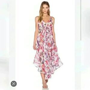 Anthropologie Raga Floral Bloom Flowy Maxi Dress Size Medium